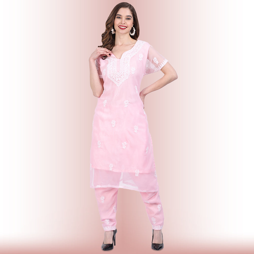 Blush Pink Heavy Designer Traditional/Festive Special Floral Work Pakistani  Pant Style Suit - Indian Heavy Anarkali Lehenga Gowns Sharara Sarees  Pakistani Dresses in USA/UK/Canada/UAE - IndiaBoulevard